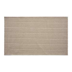 Tapis de cuisine rectangulaire à motif chevron, antidérapant, en polyester et coton, marron fumé, lavable en machine - Product Image 3
