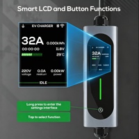 Cargador Portátil Industrial para Vehículos Eléctricos de 32A para Latinoamérica, con Clasificación IP65, Cable de Cobre de 6mm, Resistencia a Temperaturas Extremas