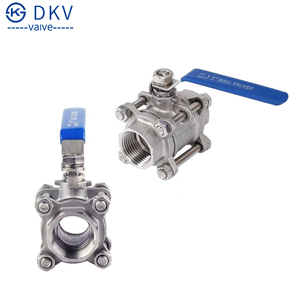 1000wog BSP NPT ren 3 mảnh thép không gỉ bóng van cho nước dkv thép không gỉ 304 316 ba mảnh Hướng dẫn sử dụng bóng van - Product Image 2