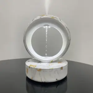 2024 nuova luce notturna diffusore di aromi ultrasuoni nebbia fredda anti-gravità design creativo goccia d'acqua anti-gravità umidificatore d'aria