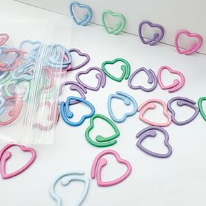 Marcadores de Punto Metálicos en Forma de Mini Corazón Coloridos, Ecológicos y Duraderos, Accesorios para Ganchillo y Suministros de Tejido, Herramientas DIY - Product Image 2