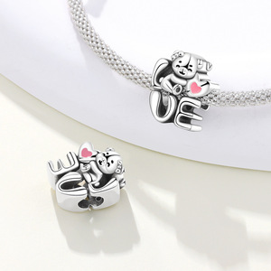 Original White Copper <b>Bead</b> <b>Bracelet</b> - DIY Bear LOVE Jewelry, Personalized Women's Jewelry - Product Image 5