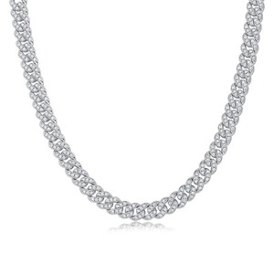 Chaîne cubaine glacée avec diamants de laboratoire – Bijoux de luxe pour mariages, coiffures de marié et occasions spéciales – Disponible à la vente - Product Image 1
