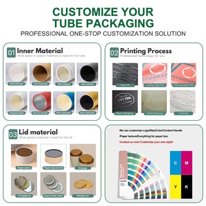 Envase Cilíndrico de Cartón para Pastel de Queso con Logotipo Personalizado, de Grado Alimenticio, para Repostería, Postres, Caja de Embalaje de Tubo de Papel Kraft - Product Image 6