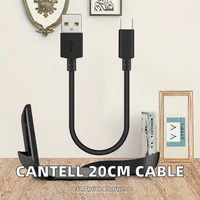 Câble USB Type C court de 20 cm de haute qualité personnalisé, câble de charge rapide 3A à 2 conducteurs avec gaine en PVC pour batterie externe