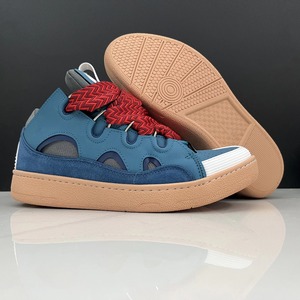 Premium Genuine Leather Platform Men's Retro Summer Sneakers Breathable Lightweight Anti-Slip Casual Walking <b>Shoes</b> Stylish - Product Image 2