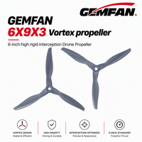 Hélices de drone GEMFAN VORTEX 6X9X3, hélices UAV 6 pouces à 3 pales en fibre de verre et nylon, hélices haute vitesse pour l'interception de drones