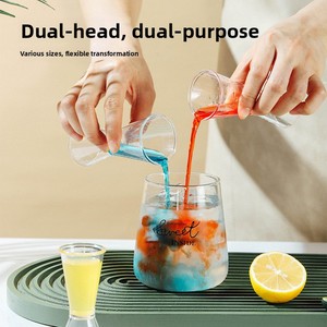 <span class=keywords><strong>Taza</strong></span> <span class=keywords><strong>Medidora</strong></span> de Resina para Tiendas de Té con Leche, <span class=keywords><strong>Taza</strong></span> <span class=keywords><strong>Medidora</strong></span> de Doble Cabeza de 20cc, Medidor de Cócteles, Escalas de Onzas y <span class=keywords><strong>Mililitros</strong></span>, Hecho en Guangdong, China - Product Image 3