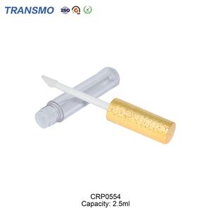 Tubo de Brillo Labial Dorado de 2.5ml con Tapa Redonda y Cierre de Rosca, Envase de Plástico para Rubor, Esmalte de Uñas, Aceite y Otros Productos de Belleza - Product Image 4