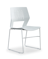 Chaise de conférence pliable empilable en métal de style moderne et ergonomique pour l'école, l'église, l'hôpital