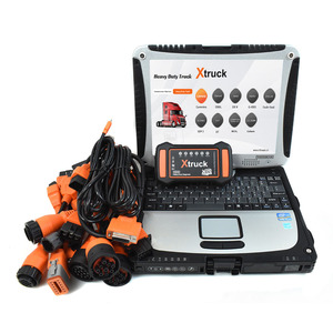 Kit de diagnostic pour véhicules lourds, ordinateur portable CF19, scanner X-truck Y009 HDD CAN-BUS pour camion et excavatrice Renault - Product Image 3
