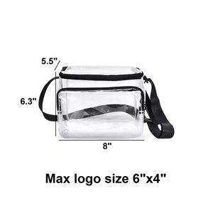 Bolsa de Almuerzo Transparente de PVC Resistente con Correa de Hombro Ajustable, Moderna y Aprobada para Estadios, Prisiones y Centros Correccionales - Product Image 4