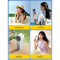 Mini ventilateur portable USB rechargeable ultra-rapide 100 vitesses, puissant, pour voyage et extérieur