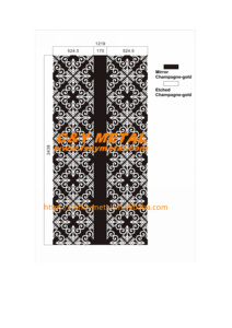 Panel decorativo con patrón grabado de acero inoxidable, cabina de ascensor de acero inoxidable de varios estilos - Product Image 3