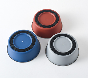 Cuenco de acero inoxidable para mascotas, cuenco de comida para perros y gatos, cuenco antideslizante de plástico respetuoso con el medio ambiente de dos pisos - Product Image 2