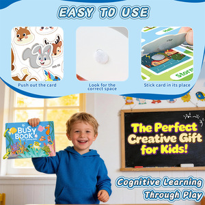 <span class=keywords><strong>Libro</strong></span> de Actividades Personalizado para Bebés, Colorido y Brillante, para el Aprendizaje Temprano, la Educación Cognitiva, <span class=keywords><strong>Libro</strong></span> de Papel Reutilizable - Product Image 2