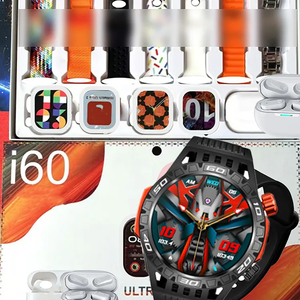 Экстремальные умные часы 2024 Оригинальный костюм I60 наушники BT Call Ultra <span class=keywords><strong>2</strong></span> Смарт-часы водонепроницаемые IP67 набор часов - Product Image 2