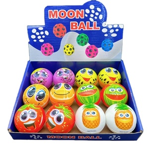 HAPU Factory Dog Interactive Pet Toy 70mm Fruit Color PU High Bounce Moon Ball <b>Bite</b> Training Fun Stocked - Product Image 1