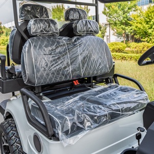Voiturette de golf zéro émission 4 places avec sièges de luxe en mousse à froid et sièges arrière rabattables pour navette d'hôtel et de complexe, option de couleur personnalisée - Product Image 5