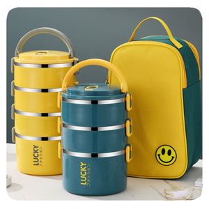 Boîte à lunch isotherme en acier inoxydable avec couvercle anti-fuite, compatible micro-ondes, <span class=keywords><strong>bento</strong></span> <span class=keywords><strong>chauffant</strong></span> pour le bureau et l'école - Product Image 3