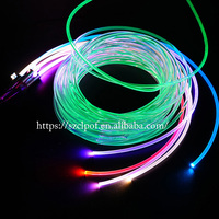 Câble de lumière à fibre optique de lueur de tache latérale de 1.5mm à 20mm pour l'utilisation d'intérieur de voiture de piscine