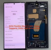 Écran OLED de remplacement de haute qualité 6,8 pouces avec cadre 120Hz, Taille Originale 1:1 pour S21U S22U S23U S24U Note20U
