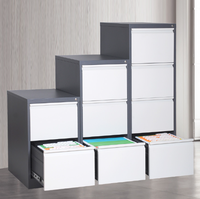 Prix de gros 2/3/4 tiroirs armoire en acier classeur meubles en métal avec stockage de sécurité bureau serrure à clé moderne