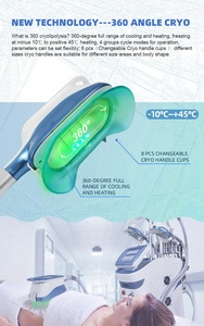 Appareil de cryothérapie professionnel CE 2022 Cryo 360 pour l'élimination de la graisse, l'amincissement et la réduction de la cellulite, masseur mammaire à usage commercial - Product Image 3