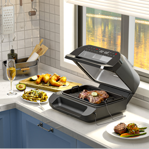 DOUHE OEM fábrica ventanas visibles <span class=keywords><strong>electrodomésticos</strong></span> de cocina todo en 1 sin aceite cocina automática digital eléctrica freidora de aire eléct - Product Image 1