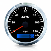 Speedometer & Tachometer Mini Motor Plastik Hitam PBRabbit 12V Baru dengan Pengukur Jarak Tempuh Garansi 1 Tahun