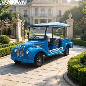 Carro Eléctrico de Turismo Vintage, Vehículo Eléctrico Clásico Retro para Campus, Aeropuerto, Parque, con Asientos Personalizables - Product Image 1