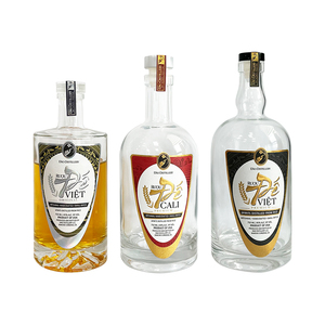 Tùy Chỉnh Dính Whiskey Nhãn Dán Dập Nóng Vàng Và Bạc Rượu Vang Nhãn Bao Bì Với Logo - Product Image 4