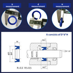 Áp lực cao thủy lực idu Un UNS idi isi Upi uph PU con dấu dầu TPU cho trục quay - Product Image 6