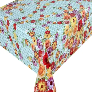 2023 Flower Designs Multiple Color Manteles Cheap Table Cloth