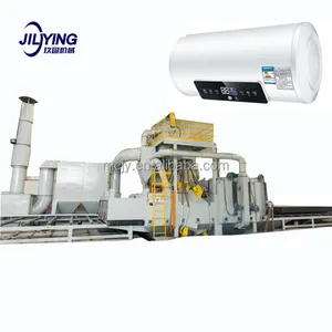 J & Y fabriqué en chine presse hydraulique de machine à couture longitudinale automatique pour ligne de production de chauffe-eau solaire en brique