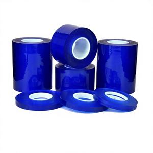 Película Protectora Electrostática de PVC Transparente Azul, Venta de Fábrica, para Protección de Superficies de Puertas, Ventanas, Gabinetes, Láminas de Plástico y Metal - Product Image 1