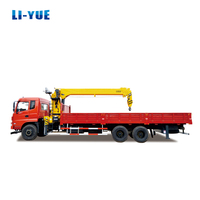 DONGFENG grue montée sur camion à benne basculante télescopique 6x4 10 tonnes à vendre