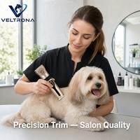 Tondeuse professionnelle pour animaux de compagnie, lame en céramique or champagne, hauteur réglable, pour chiens et chats, électrique, 300g