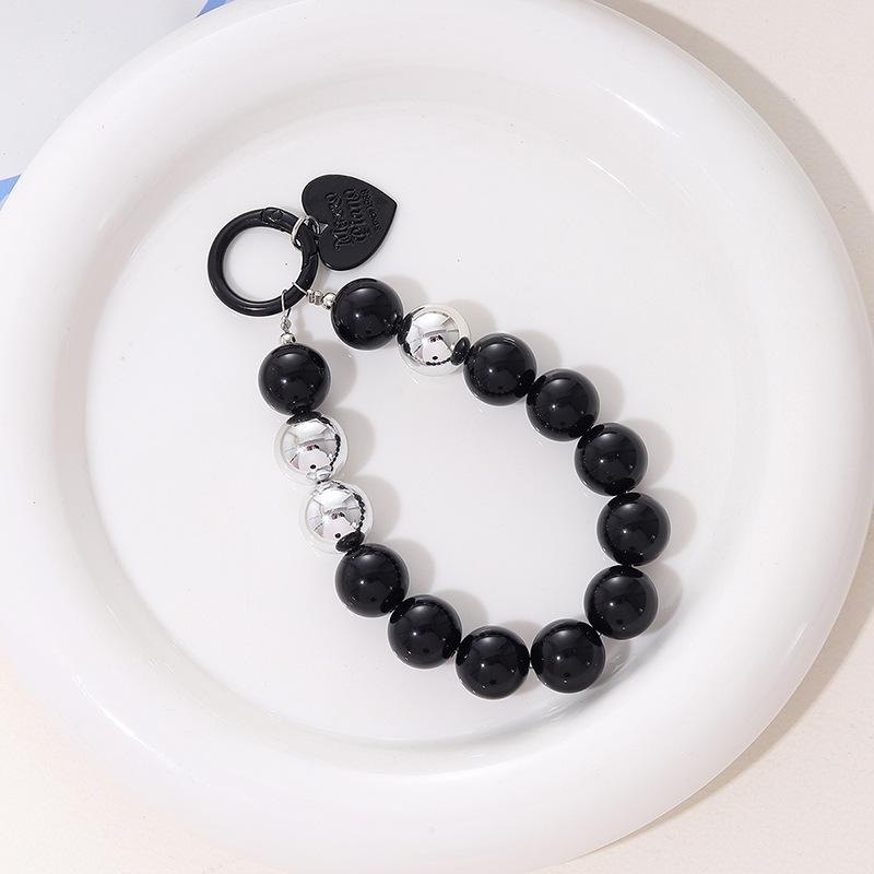 Colgante de cuentas negras K846