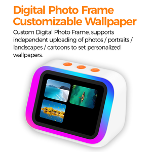 Reloj Despertador Multifunción con Iluminación RGB, Interacción por IA, Interpretación Simultánea, Marco de Fotos Digital, Altavoz Inteligente Inalámbrico con IA - Product Image 5