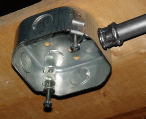 Bát giác điện hộp kim loại 1.6 mét 1/2 & 3/4 4 "* 4" * 1-1/2 "với mặt đất vít - Product Image 4