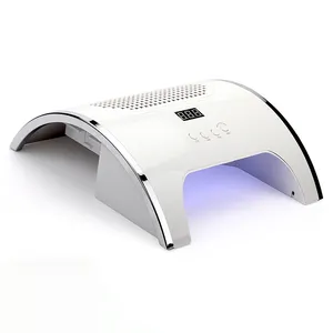 80W 2-IN-1 Nail Lamp Nail Dust Collector Manicure With 2 Powerful Fan 36 LEDs Dryer Vacuum Cleaner Manicure