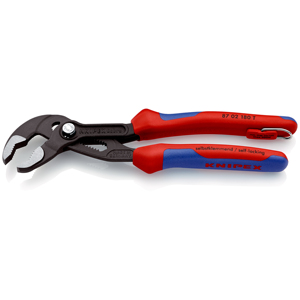 KNIPEX 87 02 180 T Cobra Pince à pompe à eau nouvelle génération pour tuyaux et écrous avec poignées multi-composants, avec anneau - Product Image 2