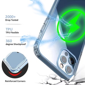<span class=keywords><strong>Custodia</strong></span> per telefono con magnete per <span class=keywords><strong>iPhone</strong></span> 16 15 14 <span class=keywords><strong>Pro</strong></span> <span class=keywords><strong>Max</strong></span>, compatibile con caricabatterie wireless magnetico, <span class=keywords><strong>trasparente</strong></span>, antiurto - Product Image 3
