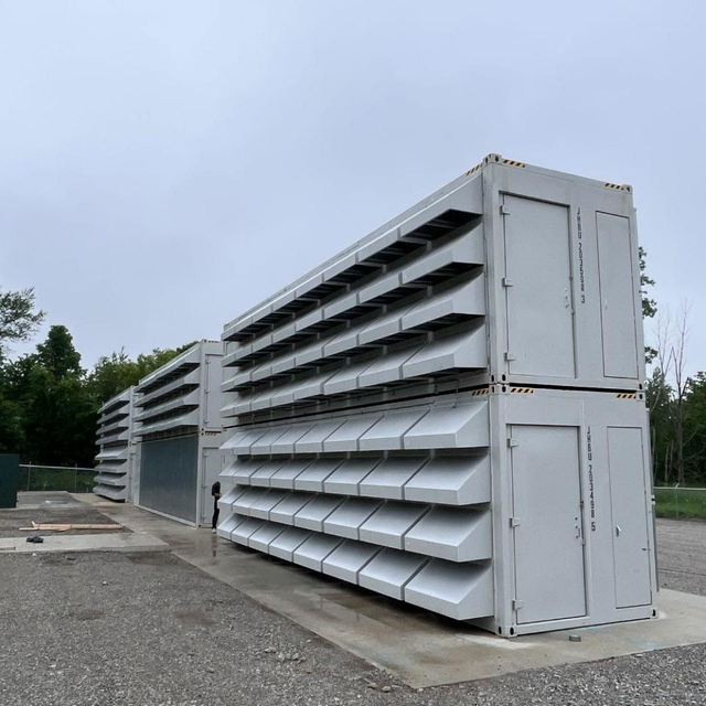 Antminer S19 S21 ACT Bitcoin Mining Container 40HQ With Air Cooling and Dry Cooler Mining Rig Hosting Mining Container