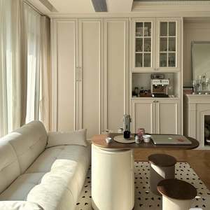 Muebles de Cocina Modulares Modernos Europeos, Tablero de Melamina, Paneles de Puerta de Acrílico y Mármol, Personalizables, para Uso en Villas y Apartamentos, 1 Año de Garantía - Product Image 1