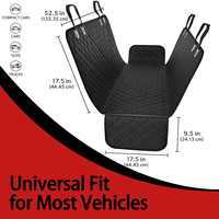 Housse de siège auto imperméable pour chien, couverture intégrale antidérapante avec sangles réglables pour la protection de l'intérieur de la voiture lors des voyages avec animaux.