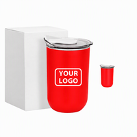 Mug à café isotherme en acier inoxydable écologique avec logo personnalisé, affichage de la température, performance thermique de 6 à 12 heures, réutilisable