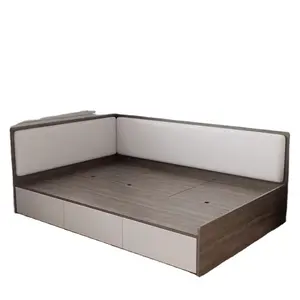 Good Quality Modern Bedroom Sets Furniture Melamine MDF Storage Bed