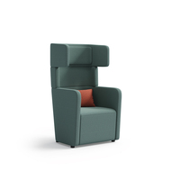 Canapé modulaire commercial public avec choix de dossier haut, moyen ou bas, en tissu PU pour bureau, hall d'entrée et projets d'aménagement